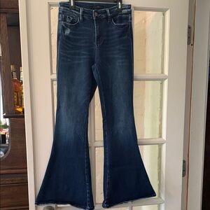 Flying Monkey 27 Women's Blue Flared Jeans